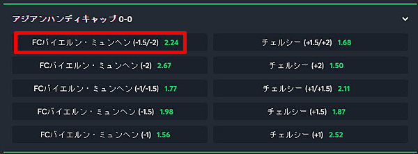 アジアンハンデ1