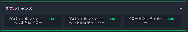 ダブルチャンス