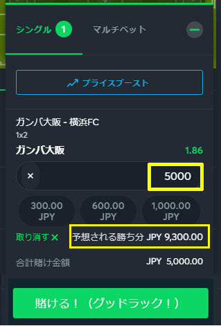 賭け方5訂正