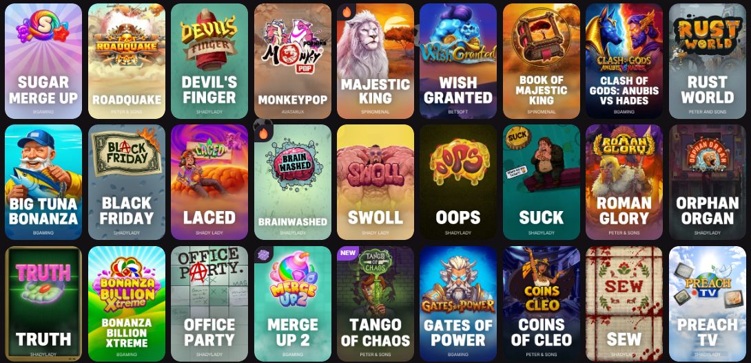 クラウドベット ゲームラインナップ