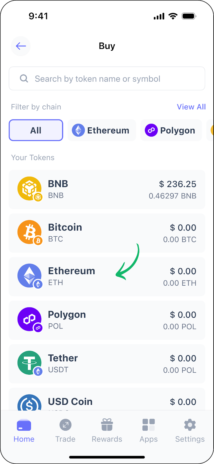 Best Wallet で仮想通貨を購入