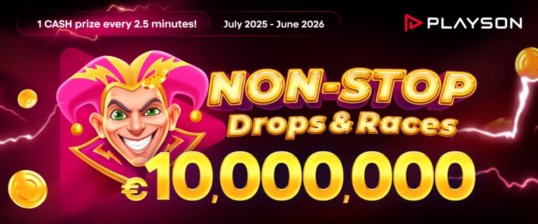 コインカジノ Playson Non Stop Drops and Races