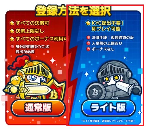 コニベット ライト版の登録手順